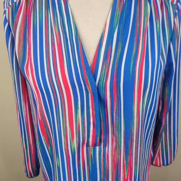 Not Your Daughters Jeans Top Striped 3/4 Sleeve - Picture 4 of 12